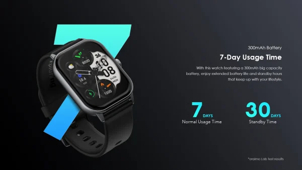 Oraimo Watch 5 Montre intelligente 1ATM HD 2,01" – Image 9