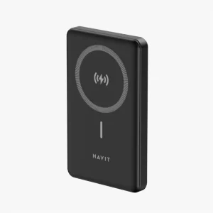Power Bank Havit PB5201 10.000 mAh, Power Bank USB-C avec charge rapide 20 W, charge sans fil 15 W, écran LED