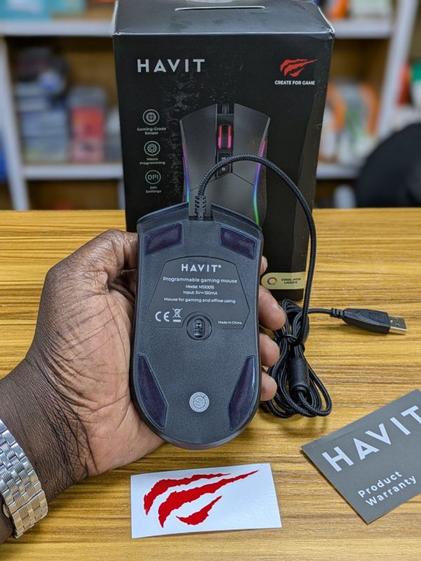 Souris de jeu RGB HAVIT MS1001S filaire USB – Image 3