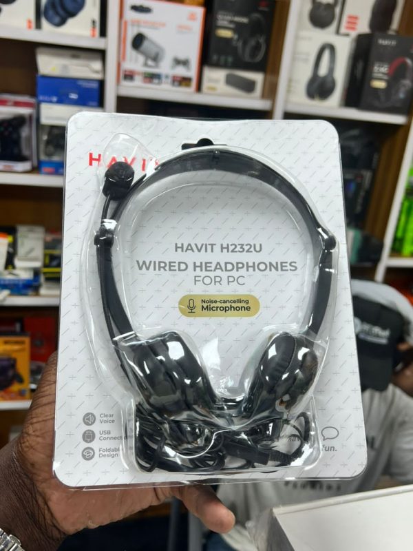 Casque USB filaire Havit H232U pour PC 3,5 mm
