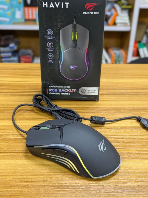 Souris de jeu HAVIT MS1029 RGB USB Filaire – Image 2