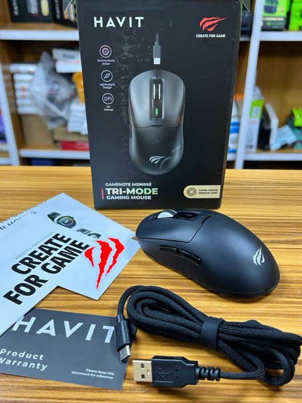 Souris de jeu filaire et sans fil trimode HAVIT MS969SE – Image 3