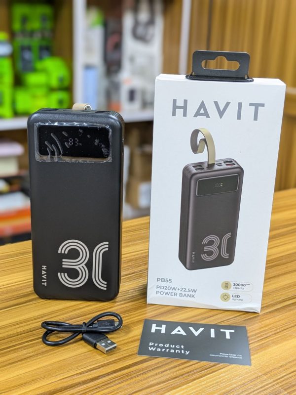 PowerBank HAVIT PB55 30.000mAh avec lampe de poche – Image 2