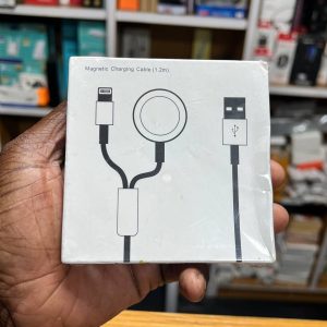 Câble de charge double compatible avec les montres et téléphones intelligents iOS