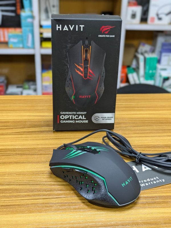 Souris optique de jeu HAVIT MS1027 rétro-éclairée avec fil - USB – Image 5