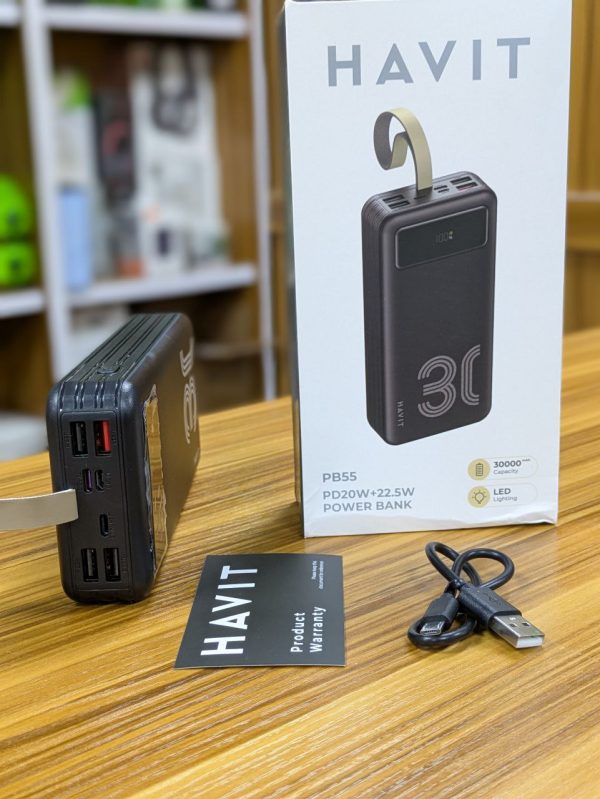 PowerBank HAVIT PB55 30.000mAh avec lampe de poche – Image 3