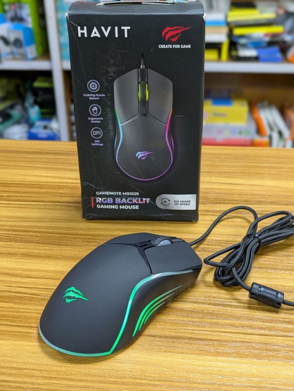 Souris de jeu HAVIT MS1029 RGB USB Filaire – Image 4