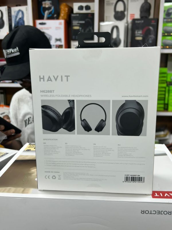 Casque sans fil pliable HAVIT H628BT Autonomie 10H – Image 5