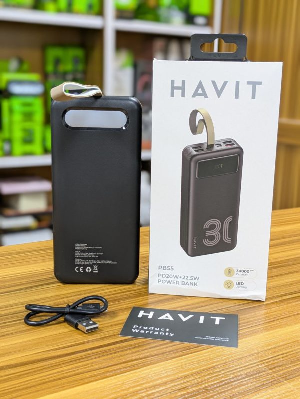 PowerBank HAVIT PB55 30.000mAh avec lampe de poche – Image 4
