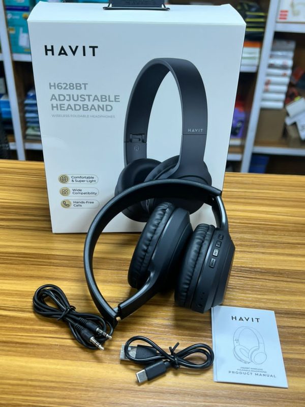Casque sans fil pliable HAVIT H628BT Autonomie 10H – Image 4