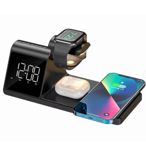Chargeur sans fil multifonction HAVIT W3042 avec réveil