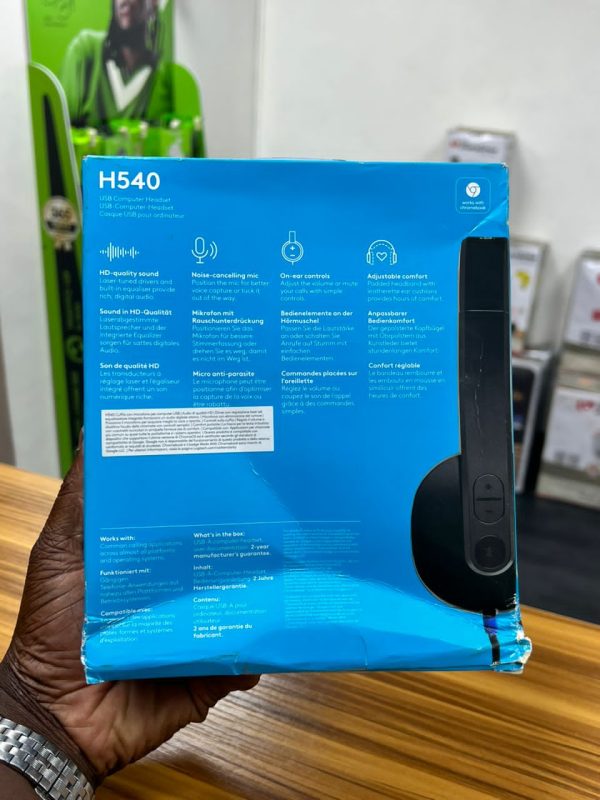 Logitech H540 – Casque USB haut de gamme avec microphone antibruit – Image 6