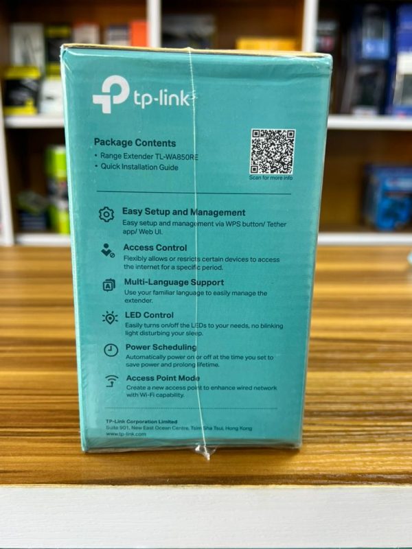 TP-Link TL‑WA850RE | Répéteur Wi‑Fi universel N300 avec port Ethernet – Image 5