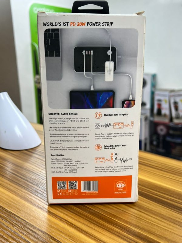 Multiprise 3 prises + USB LDNIO SC3412 (38 W) – Image 3