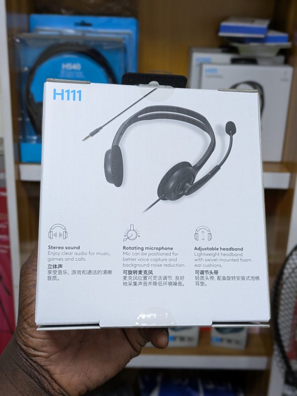 Logitech H111 – Casque stéréo filaire avec micro – Image 5