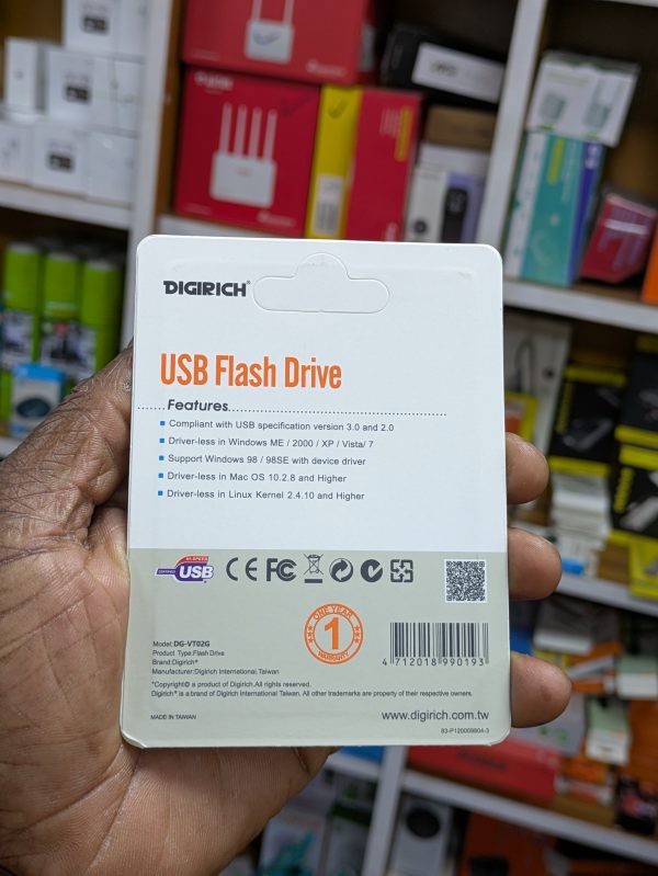 Clé USB 2.0 DIGIRICH 2GB – Image 2