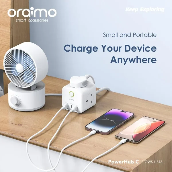 Oraimo PowerHub 2 6 en 1 PowerCube 1.5M – Image 5