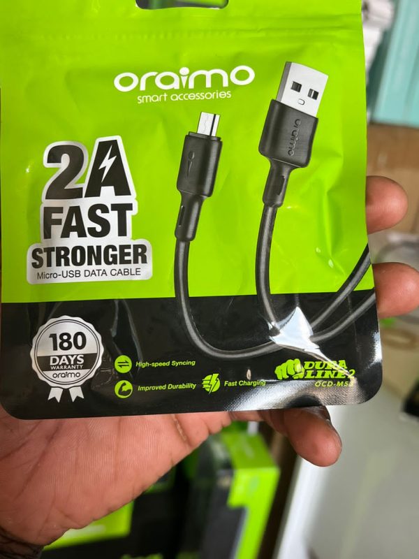 Oraimo Duraline 2 Câble de charge rapide - Micro USB – Image 3