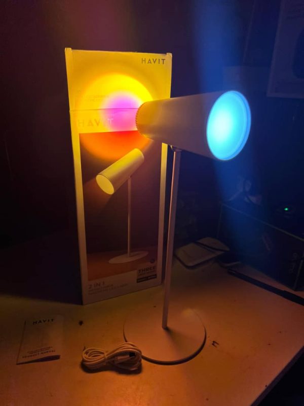 Lampe de chevet / de table amovible 2 en 1 Havit WT214, lumière tamisée, type C – Image 3