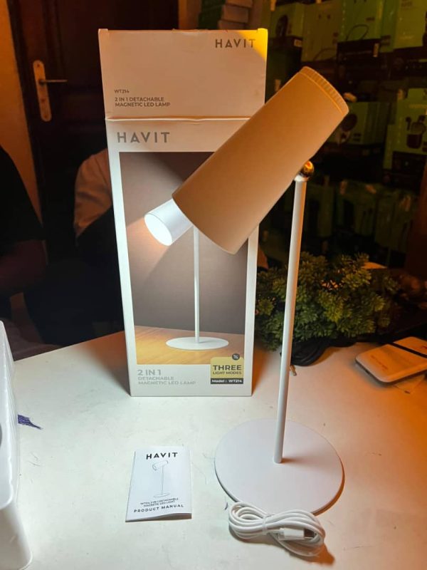 Lampe de chevet / de table amovible 2 en 1 Havit WT214, lumière tamisée, type C – Image 5