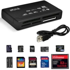 Lecteur de Carte Mémoire Universelle Tout-en-Un – USB Externe