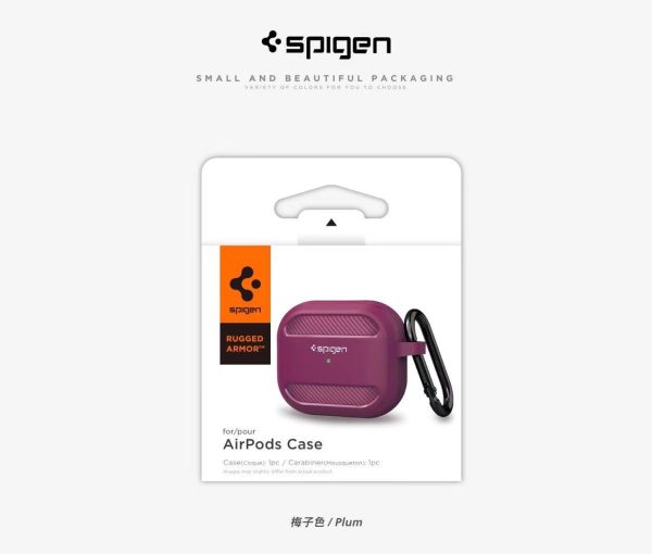 Coque de Protection pour AirPods 2/3/Pro  (avec Mousqueton) - Spigen Rugged Armor™