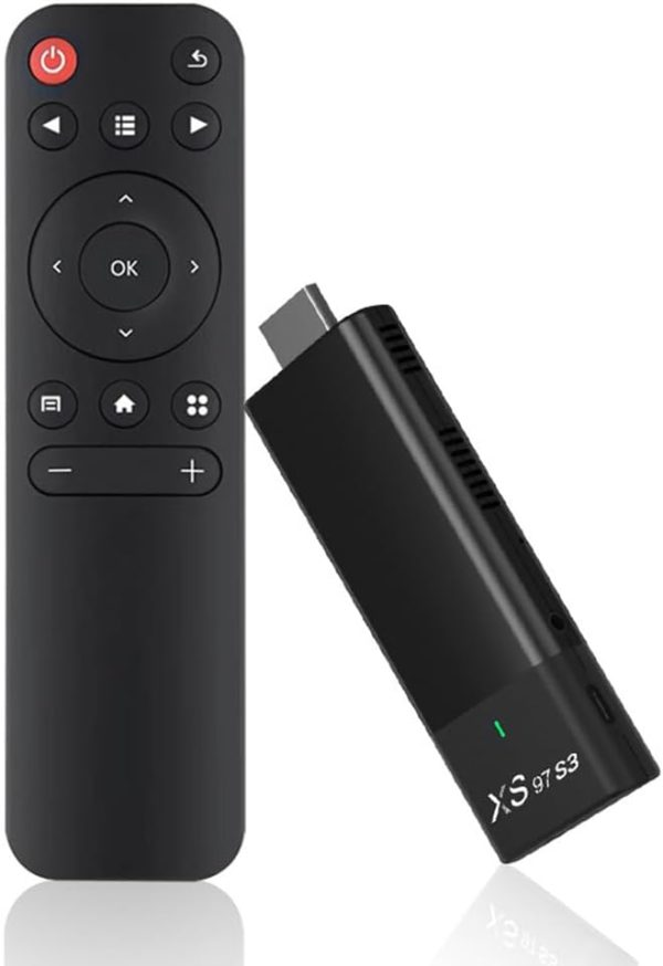 TV Stick XS97 S3 Smart  Set-Top Box H313 Internet HDTV 4K HDR Récepteur TV 2.4G 5.0G sans fil WiFi Android 10 Lecteur multimédia