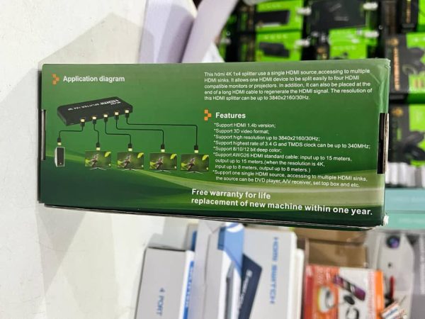 HDMI 4K 1x4 Splitter – Image 4