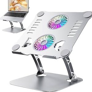 Support avec Refroidisseur à Double Ventilateur & Rotation 360°- Laptop Stand V4.1