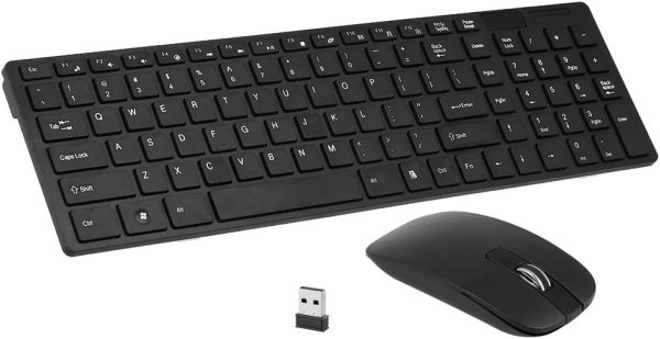 Ensemble clavier et souris sans fil K-06 2,4 GHz, Plug and Play, pour ordinateur portable