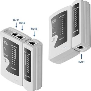 Testeur de Câbles Réseau RJ45 & RJ11 – Portable et Précis