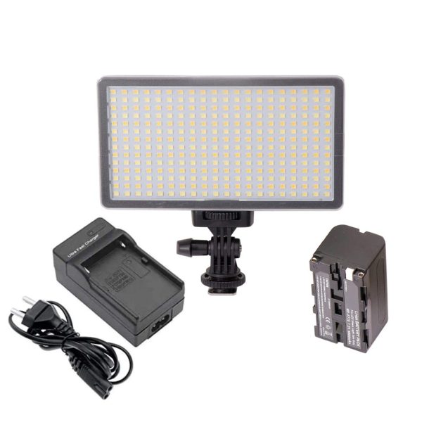 Kit Éclairage LED 416 – Panneau 30W pour Photo/Vidéo avec Batterie 4400mAhJe ddddd & Chargeur