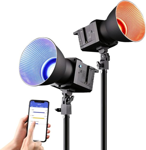 Sutefoto P100Bi – LED COB 100 W Bi‑Color & RGB avec Monture Bowens – Image 3