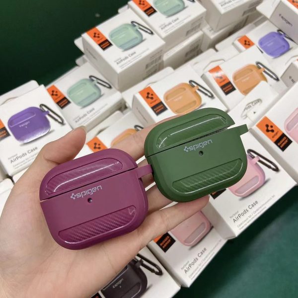 Coque de Protection pour AirPods 2/3/Pro  (avec Mousqueton) - Spigen Rugged Armor™ – Image 2