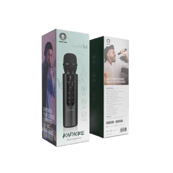 Microphone de karaoké Green Lion - Noir – Image 3