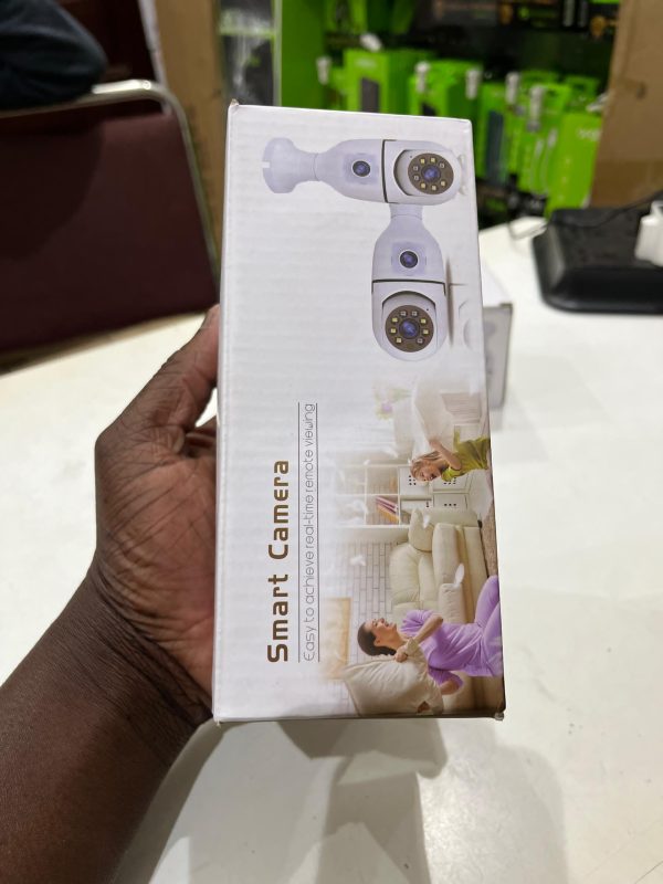 Caméra de Surveillance Ampoule WiFi – Double Objectif, Double Écran, PTZ, Vision Nocturne Couleur – Image 2