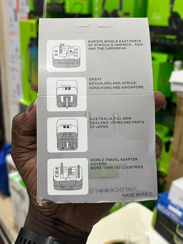 Adaptateur Universel de Voyage Tout-en-un avec Port USB – Image 6