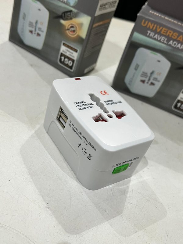 Adaptateur Universel de Voyage Tout-en-un avec Port USB – Image 2