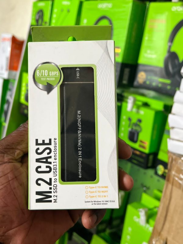 Boîtier Externe USB 3.1 pour SSD M.2 SATA & NVMe – Image 2