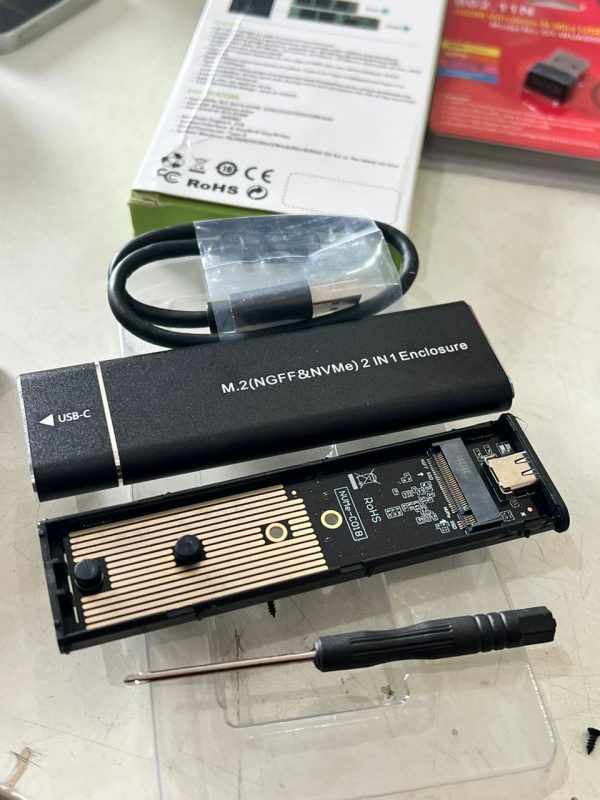 Boîtier Externe USB 3.1 pour SSD M.2 SATA & NVMe – Image 3