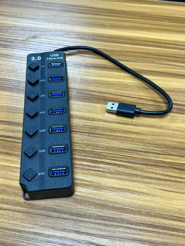 Hub USB 3.0 à 7 Ports – Haute Vitesse 5 Gbps avec Interrupteurs – Image 3