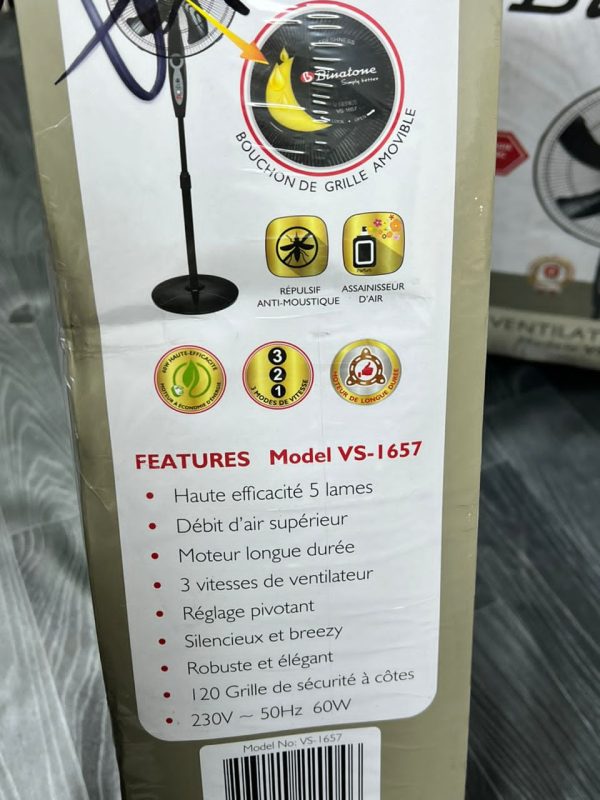Ventilateur sur pied Binatone VS-1657 – Image 3