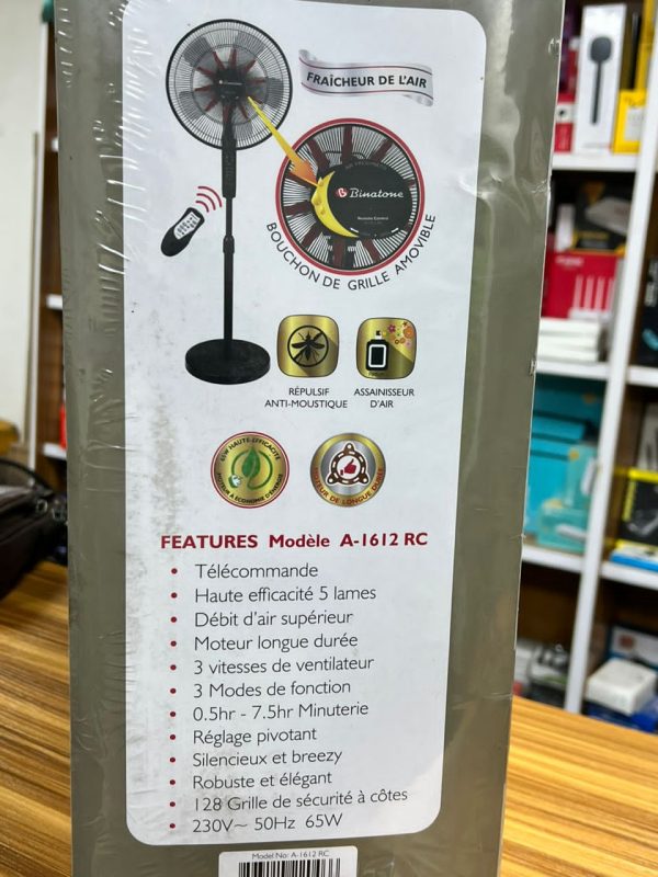 Ventilateur Binatone à commande A-1612RC – Image 3