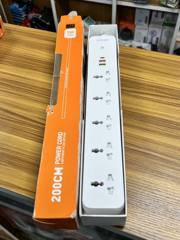 Multiprise à 5 prises avec 3 ports USB LDNIO SC5319  Extension de prise universelle UK EU US Plug Multifunction Power Strips – Image 8