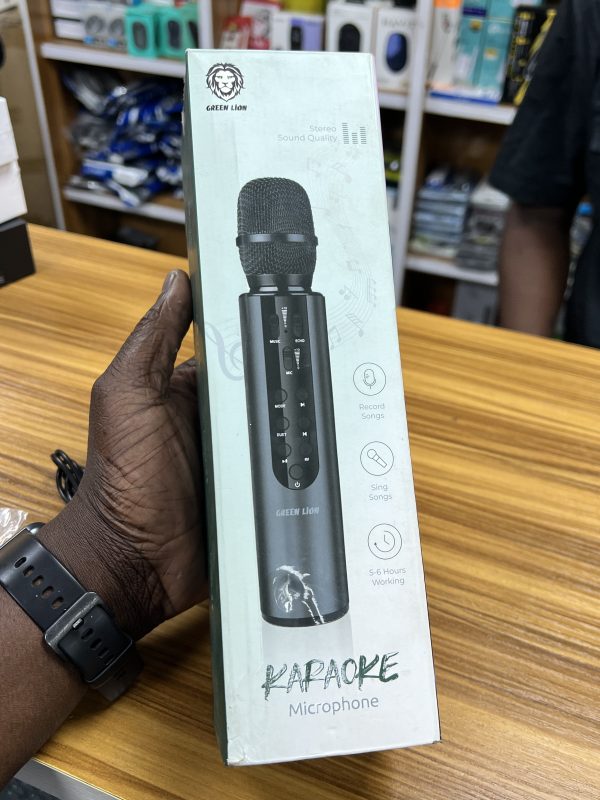 Microphone de karaoké Green Lion - Noir