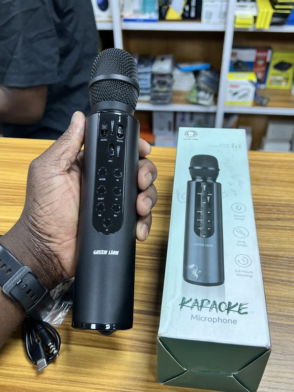 Microphone de karaoké Green Lion - Noir – Image 5
