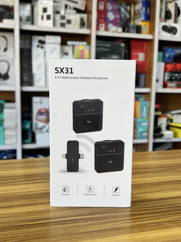Micro Cravate Sans Fil SX31 – Récepteur Type-C + Lightning – Image 2
