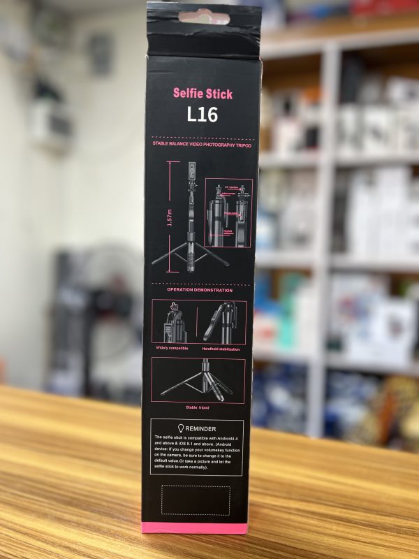 Trepied Selfie Stick L16 – Autonomie, Portabilité & Polyvalence – Image 6