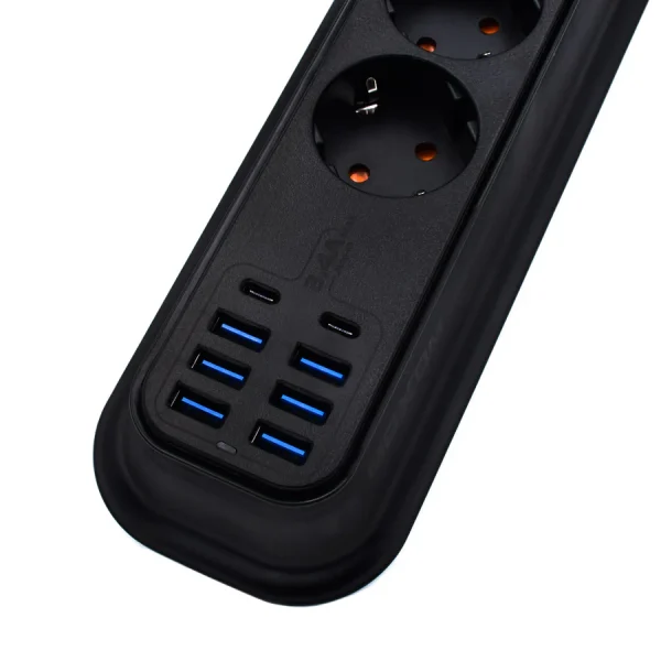 RALLONGE MOXOM MX-ST05 6 port usb 3.4A et 2 port Type C – Image 3