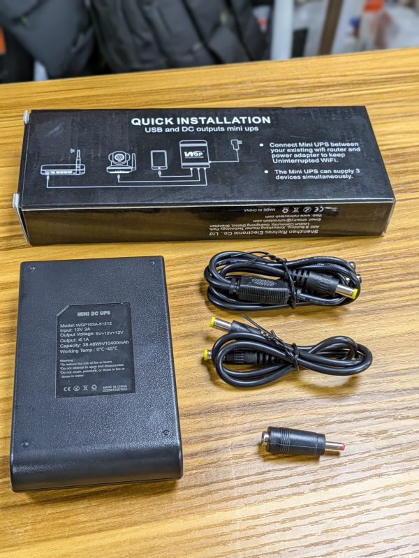 Mini UPS WGP 10400mAh – Alimentation de secours multifonction – Image 3